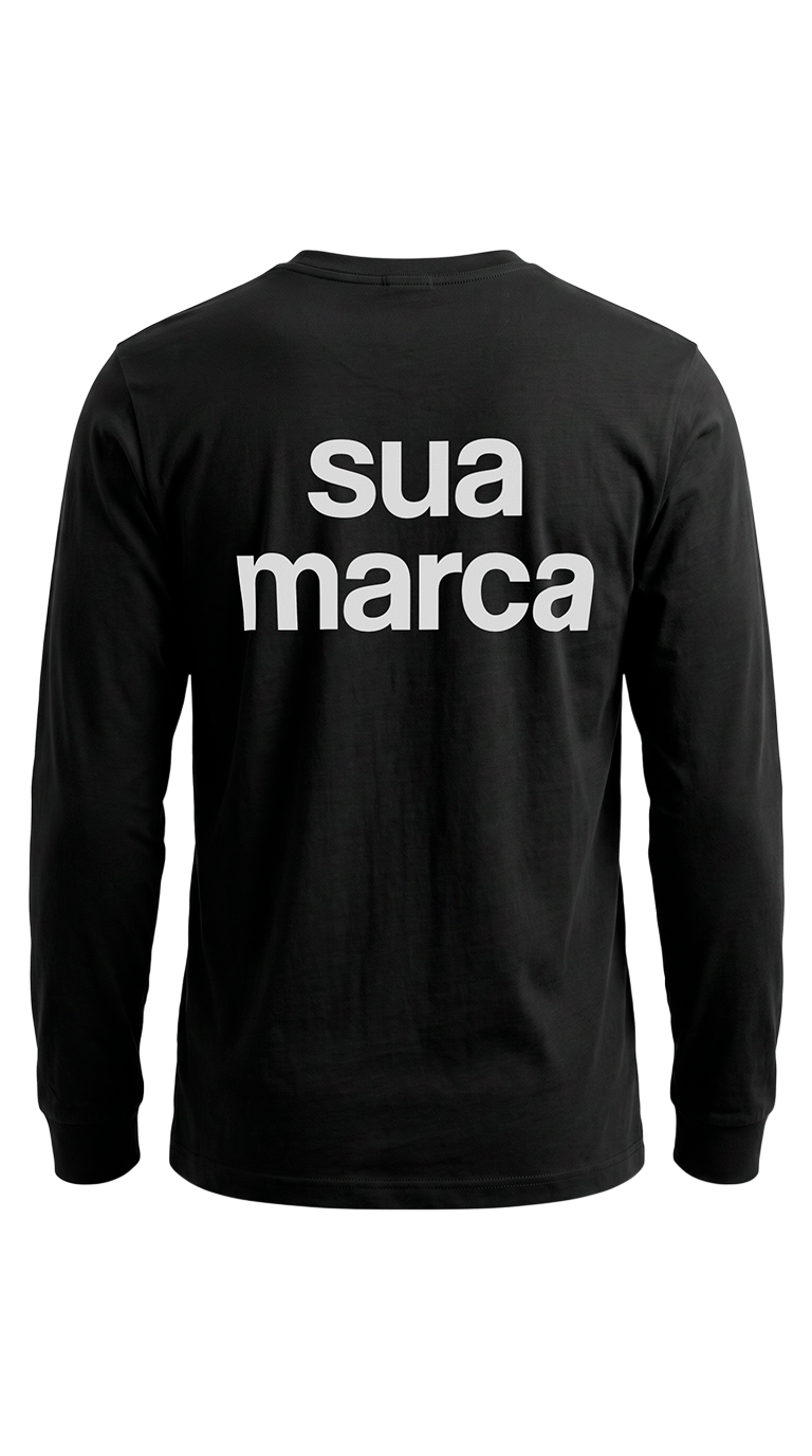 Camiseta Clássica Manga Longa personalizada